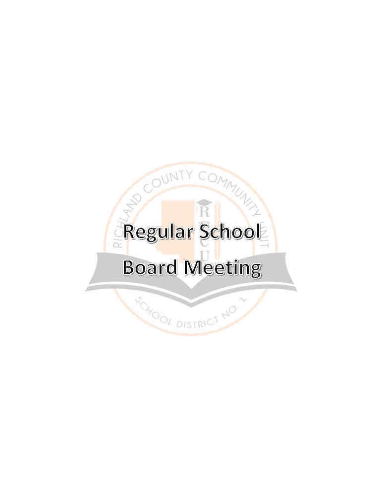 Regular School Board Meeting