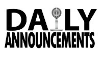 ​Daily Announcements 