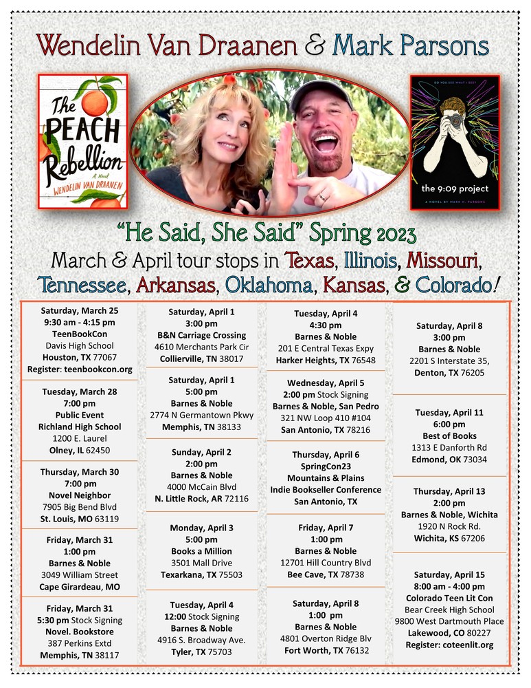 RCMS & RCHS are excited to bring you the "He Said, She Said" Spring book tour