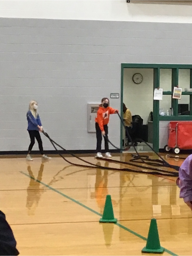 New conditioning ropes in PE! Thank you to the Carrie Winter foundation! 