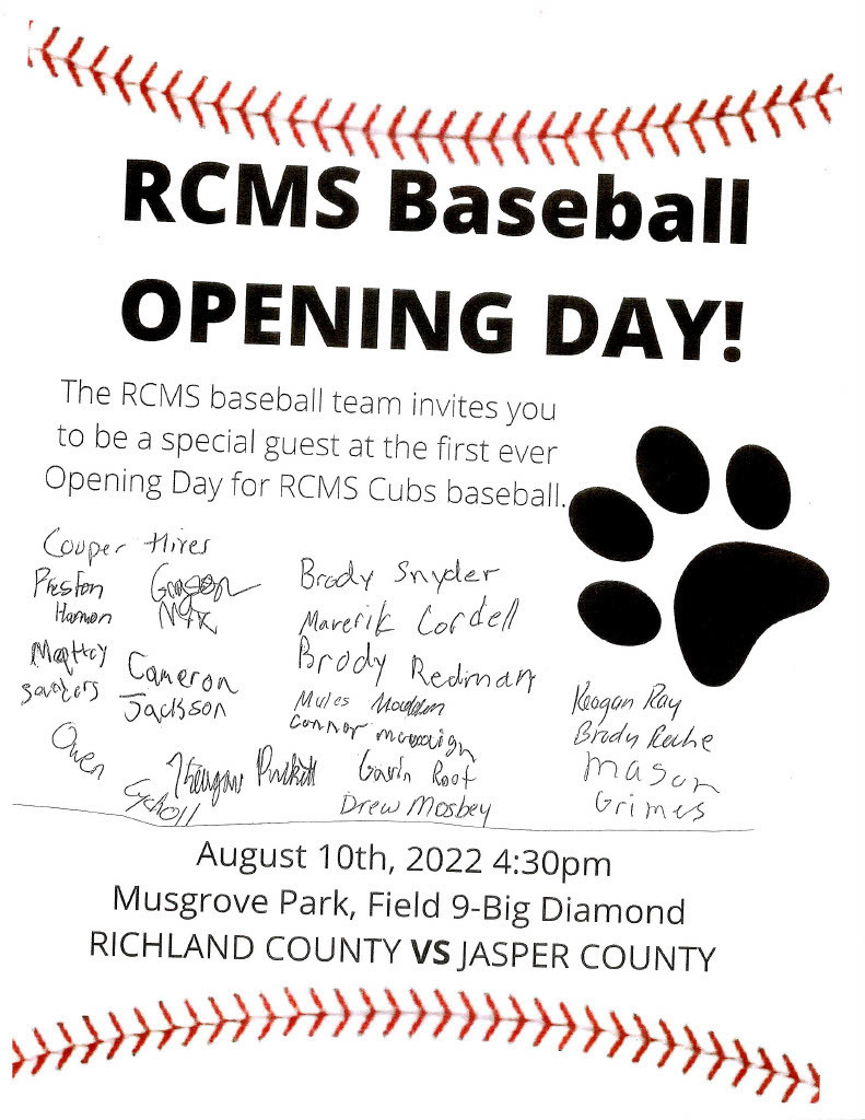 RCMS Baseball