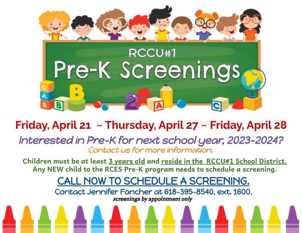 Pre-K Screenings 