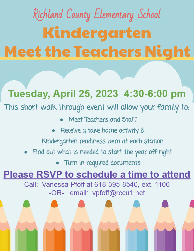 Kindergarten Meet the Teachers Night